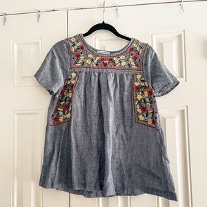 Embroidered Top